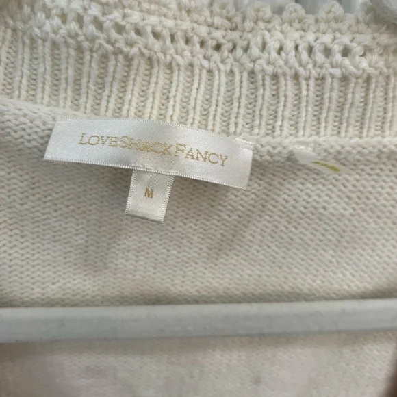 LoveShackFancy Cream and Pink Floral Cardigan Set - Picture 4 of 9